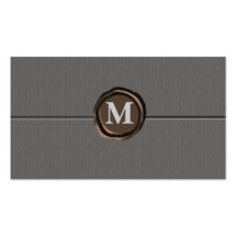 Monogramm businesscards visitenkarten vorlage