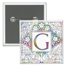 Monogramm G Anstecknadelbutton