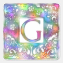 Monogramm G Sticker
