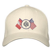 Monogramm-Hut Kanadas - US Baseballcap