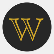 Monogramm-Siegel Sticker