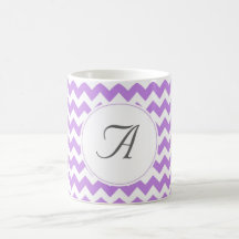 Monogramm-Zickzack Initialen Kaffee Tassen