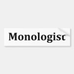 Monologist Autosticker