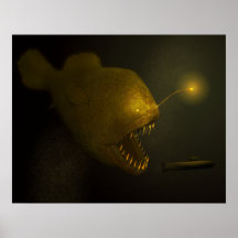 Monster-Fisch-Plakat