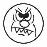Monster-Gesicht gesticktes Hemd