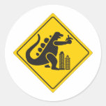 Monster-Überfahrt Runder Sticker