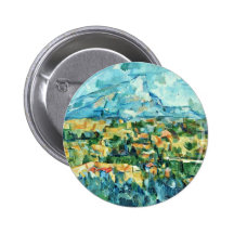 Mont Sainte-Victoire durch Paul Cézanne (beste Qua Anstecknadelbuttons