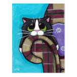 Montag Morgen Blues - Katzen-Postkarte