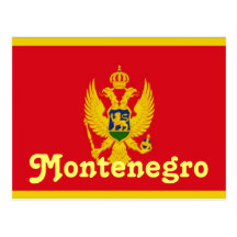 Montenegro-Flagge Postkarten