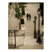 Montmartre tritt Postkarte