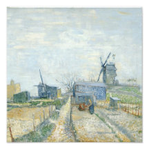 Montmartre: Windmühlen und Zuteilungen Kunst Foto