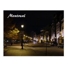 Montreal bis zum Nacht Postkarten