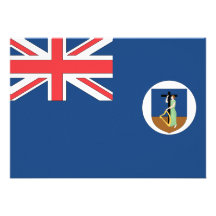 Montserrat-Flagge Ankündigung
