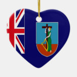 Montserrat-Flaggenverzierung ornaments