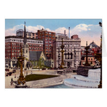 Monument-Kreis Indianapolis, Indiana Nordost Grußkarten