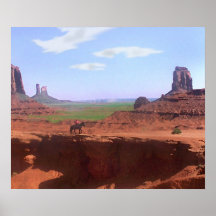 Monument-Tal-Cowboy-Malerei-Plakat