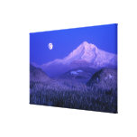 Moonrise in Mt-Haubenwinter, Oregon Galerie Faltleinwand