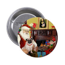 Mops #5 Sankt zu Hause - Anstecknadelbuttons