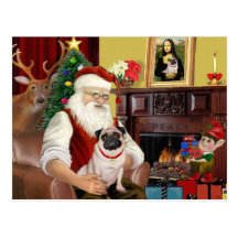 Mops #5 Sankt zu Hause - Postkarten