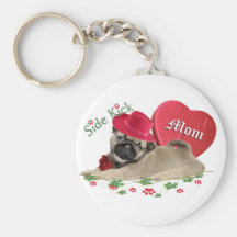 Mops hat Herzgeschenke Schlüsselanhänger
