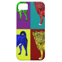 Mops Jack in 4 Farben iPhone 5 Schutzhülle