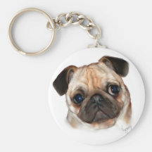 Mops Keychain Schlüsselband