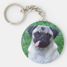 Mops-Liebe Keychain Schlüsselband