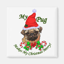 Mops-Liebhaber-Weihnachtsgeschenke Magnete