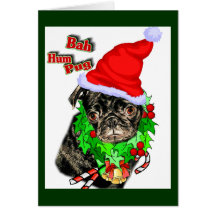 Mops-lustige Weihnachtsgeschenke Karte