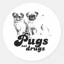 MOPS-NICHT DROGEN 2 STICKERS