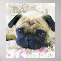 Mops-Plakat