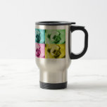 Mops "pop art" thermobecher kaffeetassen