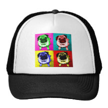 Mops Richi in 4 Farben Baseball Kappe