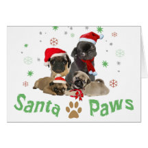Mops-Sankt-Tatzen-Gruß-Karten