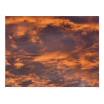 Morgen-Himmel bewölkt Natur-Fotografie-Postkarte