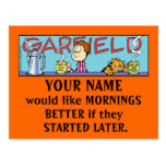 Morgen-Postkarten Garfields Logobox