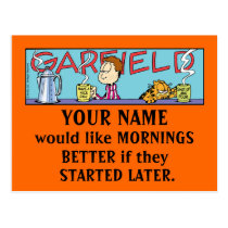 Morgen-Postkarten Garfields Logobox postkarten
