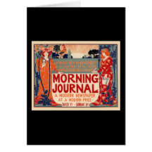 Morgen-Zeitschrift Grußkarte