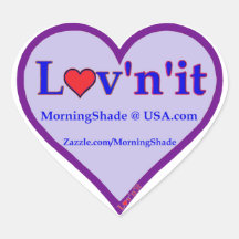 MorningShade Logo Herz Aufkleber