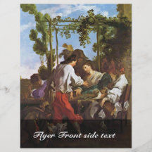 Morraspiel draußen durch Johann Liss (beste Qualit Flyerbedruckung
