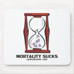 MORTALITY_SUCKS_HOURGLASS MAUSPADS