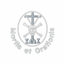 Mortis und Orationis Symbol Besticktes Polohemd