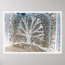 Mosaik-Baum-Plakat