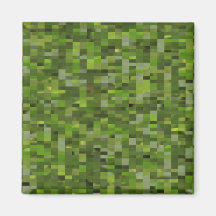 Mosaik-Blatt-Grün Kühlschrankmagnet