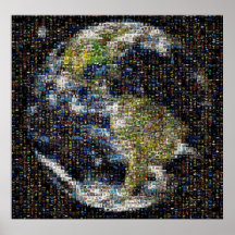 Mosaik Cocktail Partyplanet Posterdrucke