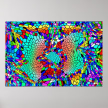 Mosaik-Wandgemälde Poster