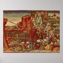 Moses, der das Rote Meer zerteilt Poster