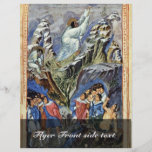 Moses, der die Tabletten des Gesetzes auf Berg Si  Flyerdruck