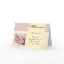 Moslemische Babykarte des Islam Aqiqah Geburtsglüc