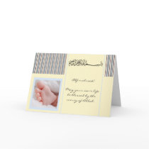 Moslemische Babykarte des Islam Aqiqah Geburtsglüc